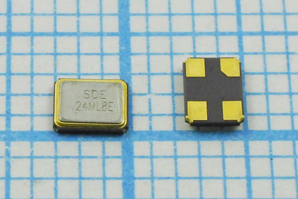 Кварцевый резонатор 24 МГц - 24000 SMD03225C4 8 10 30/-40~85C SMD3225 1Г
