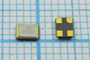 Кварцевый резонатор 24 МГц - 24000 SMD03225C4 8 10 30/-40~85C SMD3225 1Г