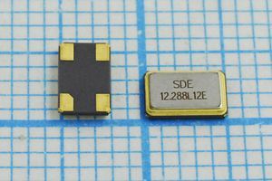 Кварцевый резонатор 12,288 МГц - 12288 SMD05032C4 12 10 30/-40~85C SMD0503(4P) 1