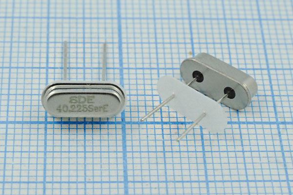 Кварцевый резонатор 40,225 МГц - 40225 HC49S3 S 10 30/-40~85C 49S[SDE] 1Г +IS