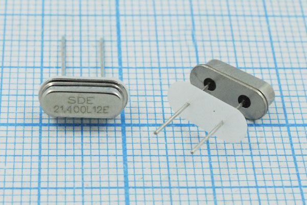 Кварцевый резонатор 21,4 МГц - 21400 HC49S3 12 10 30/-40~85C 49S[SDE] 1Г +IS