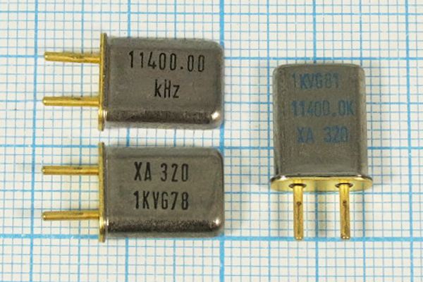 Кварцевый резонатор 11,4 МГц - 11400 HC50U 32 1Г