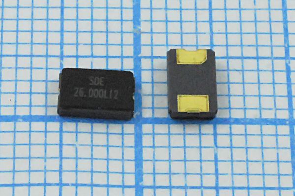 Кварцевый резонатор 26 МГц - 26000 SMD05032C2 12 10 30/-40~85C SMG0503(2P) 1