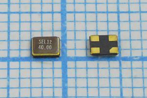 Кварцевый резонатор 40 МГц - 40000 SMD02520C4 12 10 30/-40~85C SMD2520 1Г Кварцевый резонатор 40 МГц - 40000 SMD02520C4 12 10 30/-40~85C SMD2520 1Г