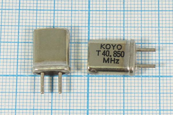Кварцевый резонатор 40,85 МГц - 40850 HC25U +SL[13610кГц] (KOYO T40.85M)