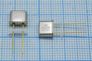 Кварцевый резонатор 26,45 МГц - 26450 UM5 16 10 30/-40~85C UM-5[SDE] 1Г +IS