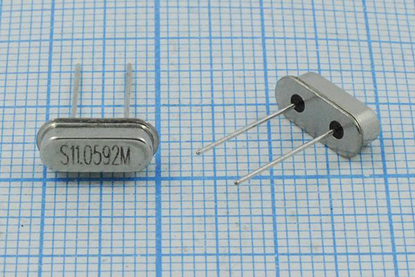 Кварцевый резонатор 11,0592 МГц - 11059,2 HC49S3 S 20 30/-40~85C 1Г (S11.0592M)