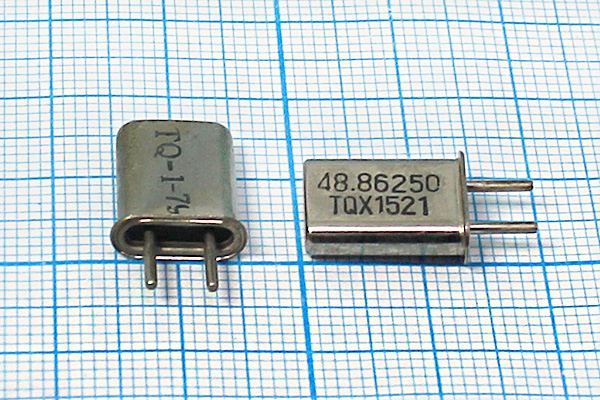 Кварцевый резонатор 48,8625 МГц - 48862,5 HC42U 32 ХСР 3Г (TQX1521 48.86250MHz)