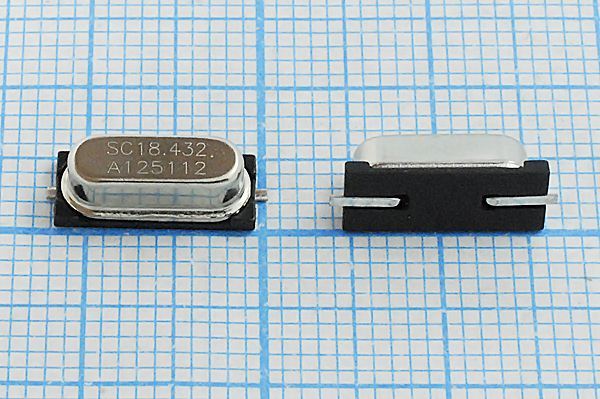 Кварцевый резонатор 18,432 МГц - 18432 SMD49S4 12 30 50/-20~70C SX-1 1Г