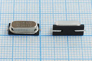 Кварцевый резонатор 18,432 МГц - 18432 SMD49S4 12 30 50/-20~70C SX-1 1Г