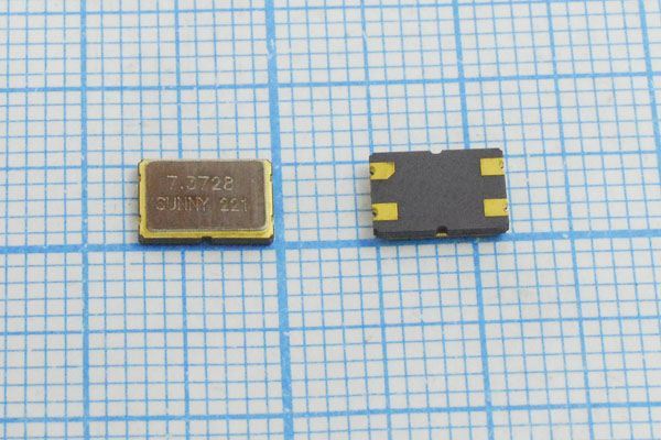 Кварцевый резонатор 7,3728 МГц - 7372,8 SMD07050C4 27 30 30/-20~70C SX-7[SM] 1Г
