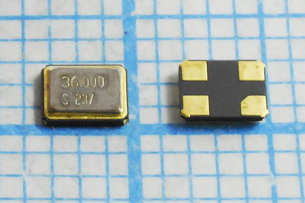 Кварцевый резонатор 36 МГц - 36000 SMD03225C4 9 30 30/-20~70C SX-32 1Г