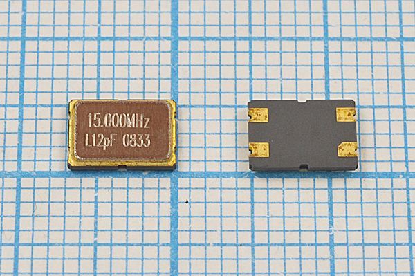Кварцевый резонатор 15 МГц - 15000 SMD07050C4 12 10 30/-40~85C KC7 1Г