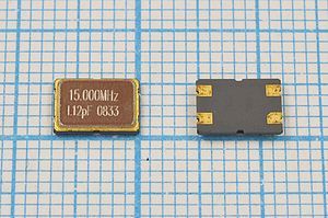 Кварцевый резонатор 15 МГц - 15000 SMD07050C4 12 10 30/-40~85C KC7 1Г Кварцевый резонатор 15 МГц - 15000 SMD07050C4 12 10 30/-40~85C KC7 1Г