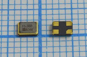 Кварцевый резонатор 15,36 МГц - 15360 SMD03225C4 12 10 30/-40~85C KC3 1Г Кварцевый резонатор 15,36 МГц - 15360 SMD03225C4 12 10 30/-40~85C KC3 1Г