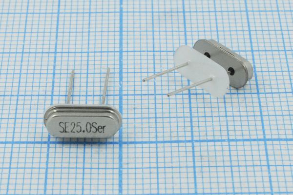 Кварцевый резонатор 25 МГц - 25000 HC49S2 S 10 30/-40~85C 49S3[SDE] 1Г +IS
