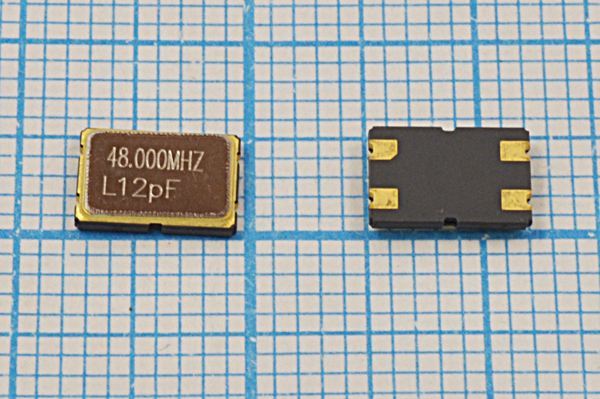 Кварцевый резонатор 48 МГц - 48000 SMD07050C4 12 10 30/-40~85C KC7 3Г