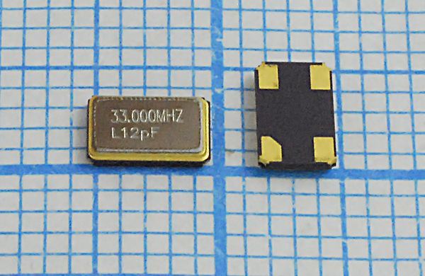 Кварцевый резонатор 33 МГц - 33000 SMD05032C4 12 10 30/-40~85C KC5 1Г