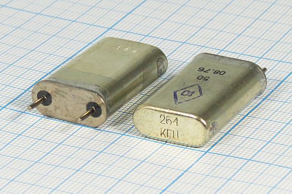 Кварцевый резонатор 0,264 МГц - 264 HC13U БА1 1Г высокие(19x30)