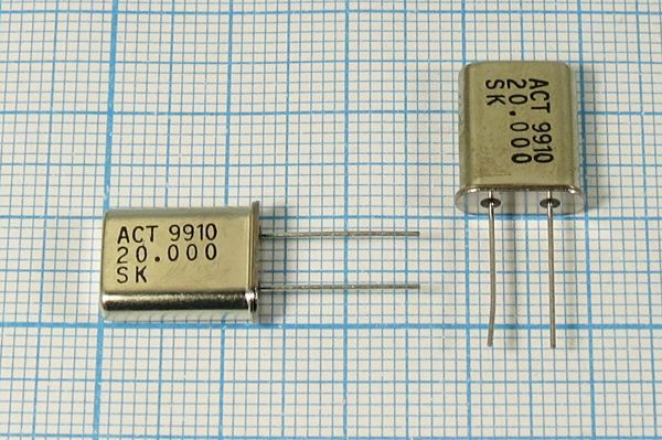 Кварцевый резонатор 20 МГц - 20000 HC49U 30 GO[ACTHC49U] 1Г (ACT)