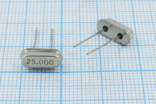 Кварцевый резонатор 25 МГц - 25000 HC49S3 15 30 HC-49US[TKD] 1Г