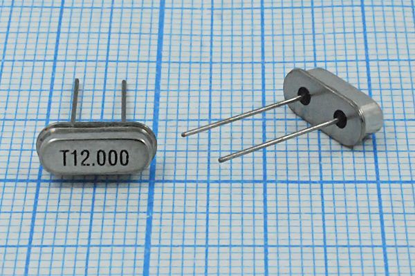 Кварцевый резонатор 12 МГц - 12000 HC49S3 16 30 S[FT] 1Г (T12.000)