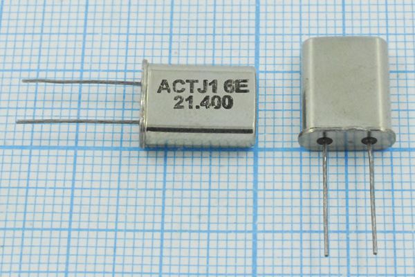 Кварцевый резонатор 21,4 МГц - 21400 HC49U 32 GO[ACTHC49U] 1Г (ACTJ1)