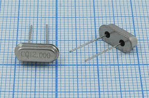 Кварцевый резонатор 12 МГц - 12000 HC49S3 32 30 30/-10~60C C4HS 1Г (CQ)