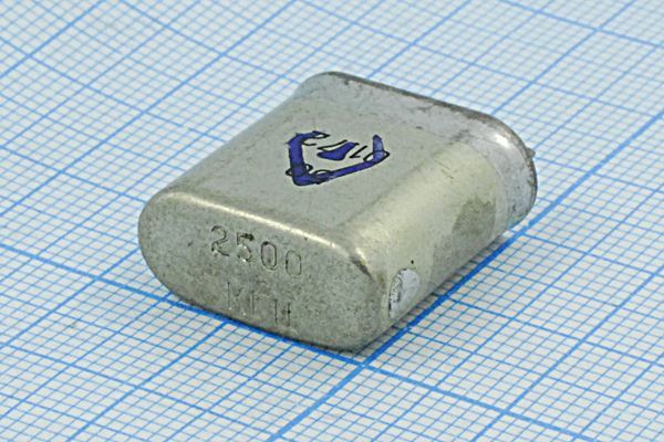 Кварцевый резонатор 2,5 МГц - 2500 БВ 1Г