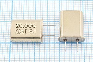 Кварцевый резонатор 20 МГц - 20000 HC49U 18 20 HC-49U[KDS] 1Г 5мм (KDSI 20.0