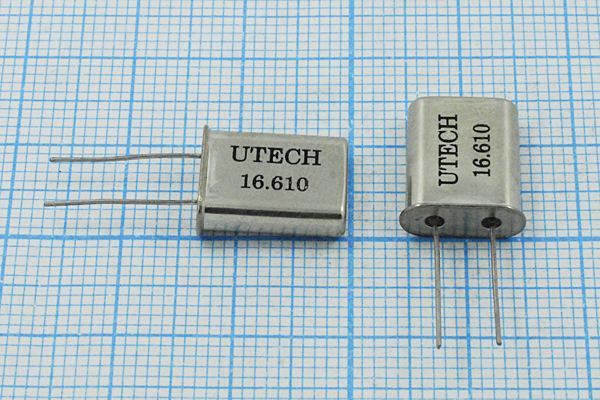 Кварцевый резонатор 16,61 МГц - 16610 HC49U 32 30 HC-49U[UTECH] 1Г (UTECH)