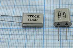 Кварцевый резонатор 16,63 МГц - 16630 HC49U 32 30 HC-49U[UTECH] 1Г (UTECH)