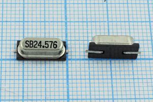 Кварцевый резонатор 24,576 МГц - 24576 SMD49S4 20 SX-1 1Г (SB)
