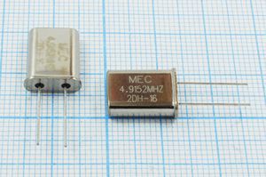 Кварцевый резонатор 4,9152 МГц - 4915,2 HC49U 16 30 HC49U[MEC] 1Г (MEC)