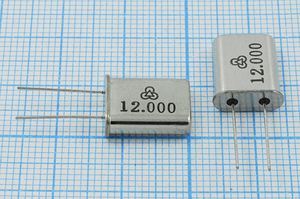 Кварцевый резонатор 12 МГц - 12000 HC49U 16 30 30/-10~60C 49U[HUBEI] 1Г