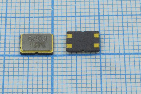 Кварцевый резонатор 6,4 МГц - 6400 SMD07050C4 12 10 30/-40~85C S7050 1Г