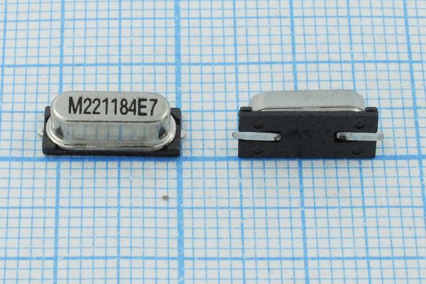 Кварцевый резонатор 22,1184 МГц - 22118,4 SMD49S4 20 30 SMD49S 1Г (M221184E7)