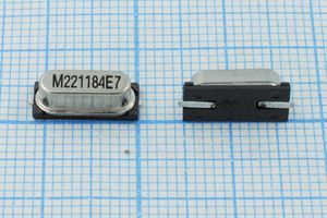 Кварцевый резонатор 22,1184 МГц - 22118,4 SMD49S4 20 30 SMD49S 1Г (M221184E7)