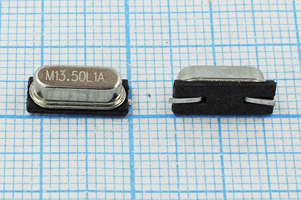 Кварцевый резонатор 13,5 МГц - 13500 SMD49S4 20 30 SMD49S 1Г (M13.50L1A)