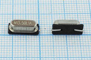 Кварцевый резонатор 13,5 МГц - 13500 SMD49S4 20 30 SMD49S 1Г (M13.50L1A) Кварцевый резонатор 13,5 МГц - 13500 SMD49S4 20 30 SMD49S 1Г (M13.50L1A)