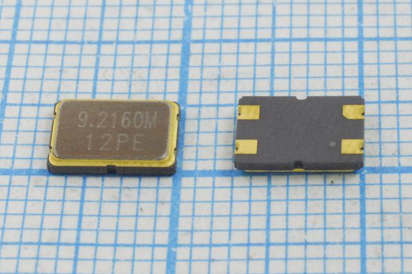 Кварцевый резонатор 9,216 МГц - 9216 SMD07050C4 12 10 30/-40~85C S7050 1Г