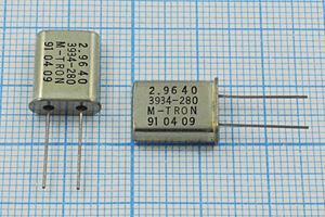 Кварцевый резонатор 2,964 МГц - 2964 HC49U S MP-1 1Г (M-TRON) Кварцевый резонатор 2,964 МГц - 2964 HC49U S MP-1 1Г (M-TRON)
