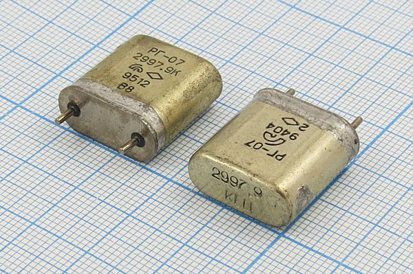 Кварцевый резонатор 2,9979 МГц - 2997,9 HC6U РГ07БА 1Г