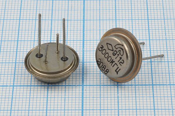 Кварцевый резонатор 3 МГц - 3000 ТА РК102ТА 1Г