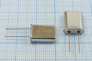 Кварцевый резонатор 100 МГц - 100000 HC49U 20 30 HC49U[MEC] 3Г (MEC100.000M)
