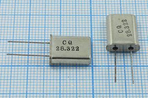Кварцевый резонатор 28,322 МГц - 28322 HC49U S HC-49U[CQ] 1Г (CQ28.322)