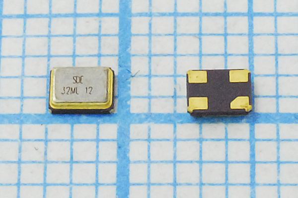 Кварцевый резонатор 32 МГц - 32000 SMD02520C4 12 10 30/-40~85C SMD2520 1Г