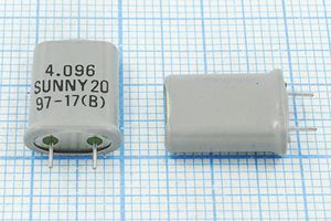 Кварцевый резонатор 4,096 МГц - 4096 HC49U 20 SA[SUNNY] 1Г +SL 3,5мм (SUNNY 20)