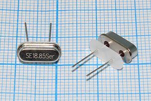 Кварцевый резонатор 18,85 МГц - 18850 HC49S3 S 10 30/-40~85C 49S[SDE] 1Г +IS