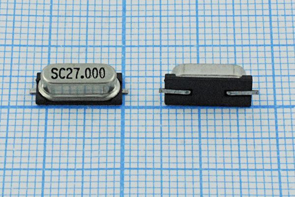Кварцевый резонатор 27 МГц - 27000 SMD49S4 16 SX-1 1Г (SC27.000)